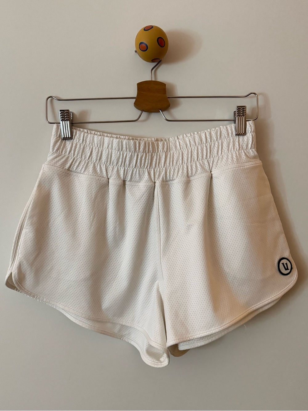 Vuori White Women's Athletic Mesh Shorts
